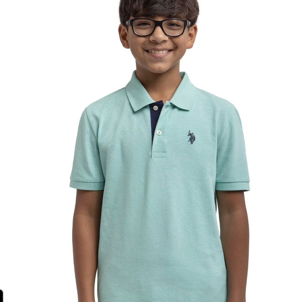 U.S. Polo Assn. Mint Green Kids Polo